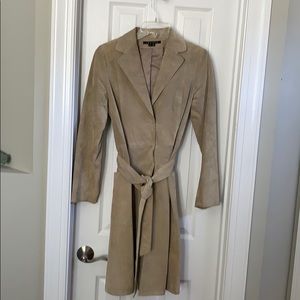 Theory suede trench coat